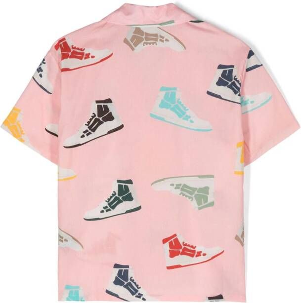 AMIRI KIDS Shirt met print Roze