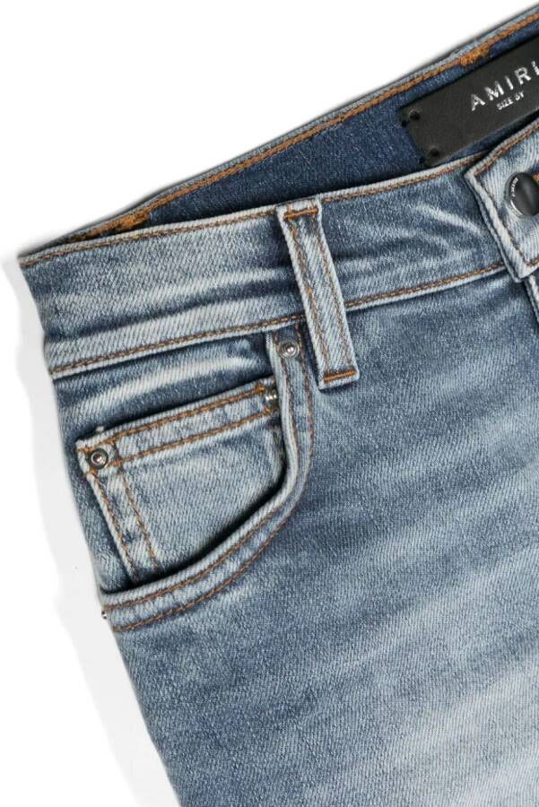 AMIRI KIDS Jeans met logopatch Blauw