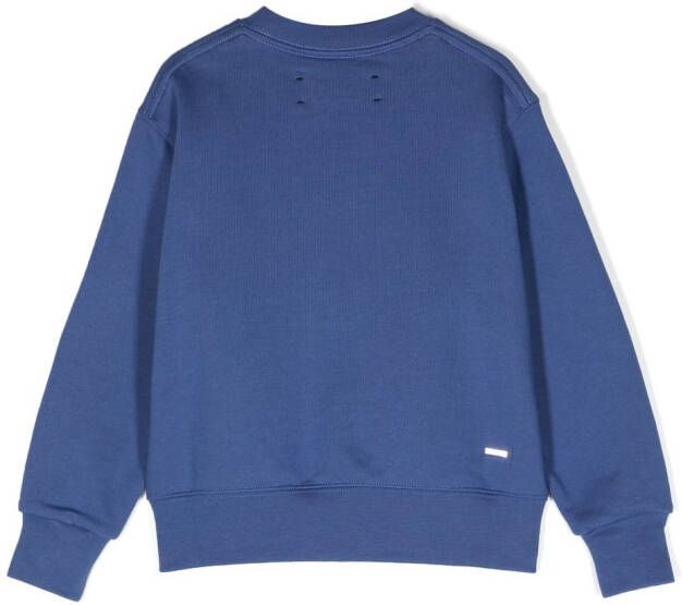 AMIRI KIDS Sweater met logoprint Blauw