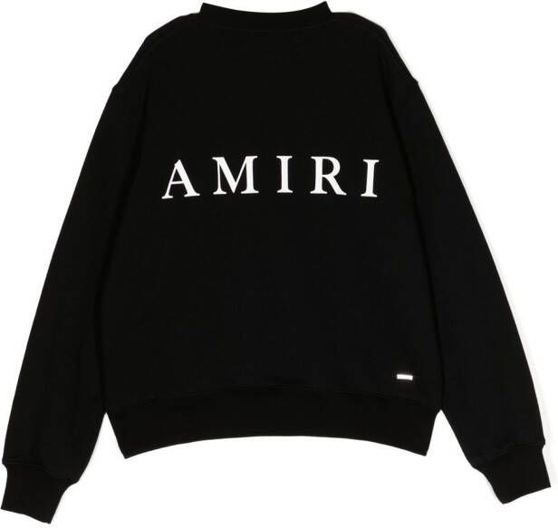 AMIRI KIDS Sweater met monogramprint Zwart