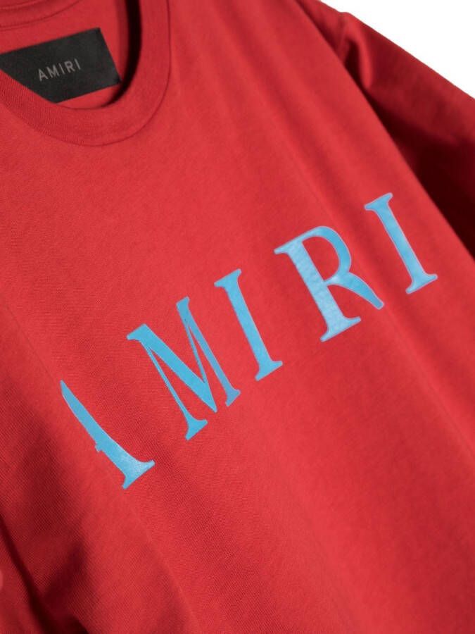 AMIRI KIDS T-shirt met logoprint Rood