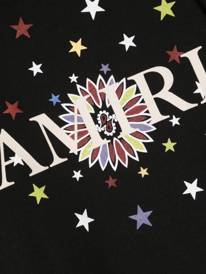 AMIRI KIDS T-shirt met logoprint Zwart