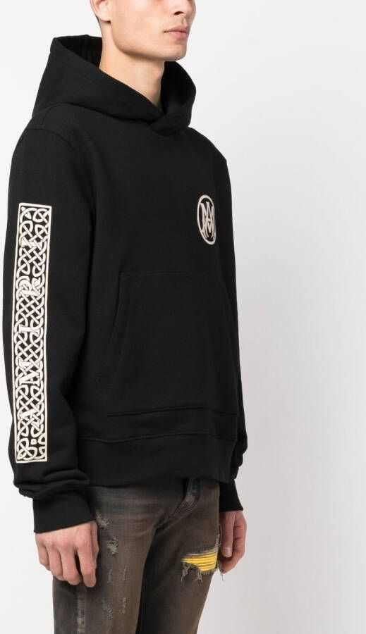 AMIRI Hoodie met geborduurd logo Zwart