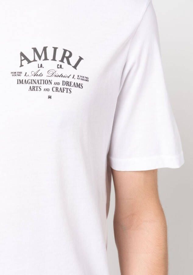 AMIRI T-shirt met logoprint Wit