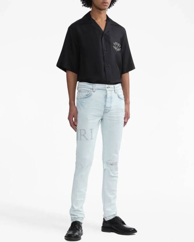 AMIRI Overhemd met logoprint Zwart