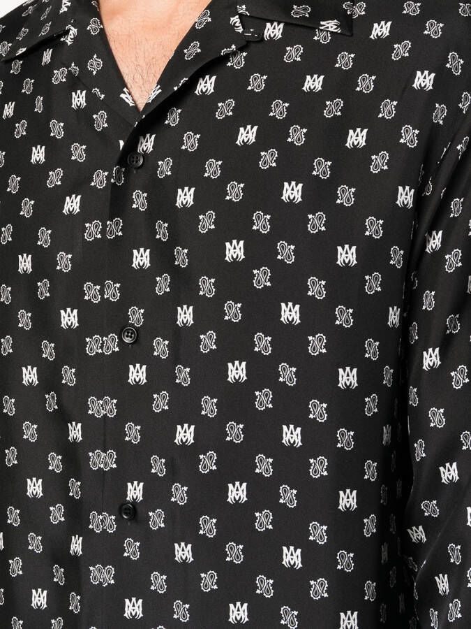 AMIRI Overhemd met paisley-print Zwart