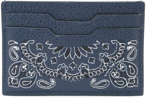 AMIRI Pasjeshouder met bandanaprint Blauw