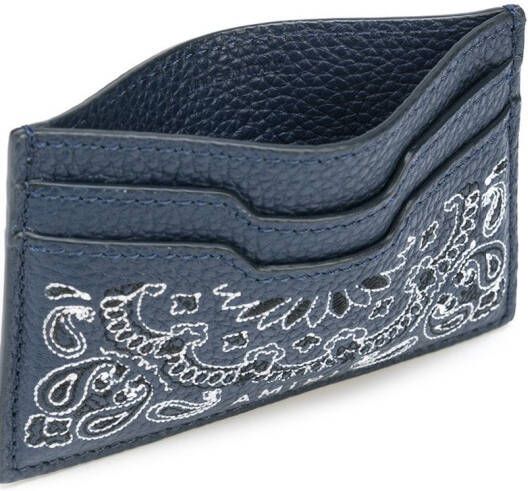 AMIRI Pasjeshouder met bandanaprint Blauw