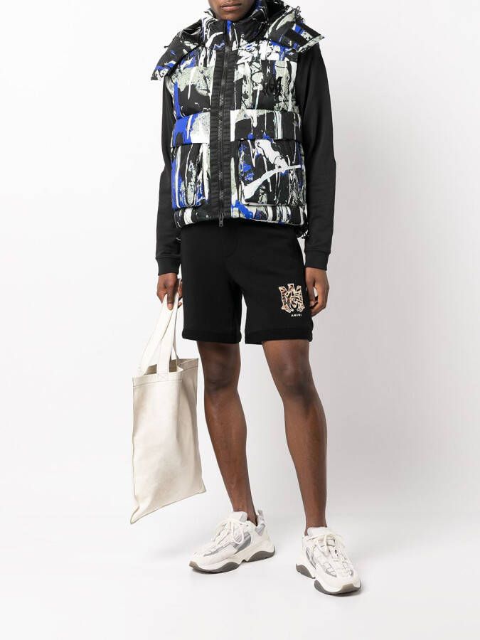 AMIRI Shorts met logo Zwart