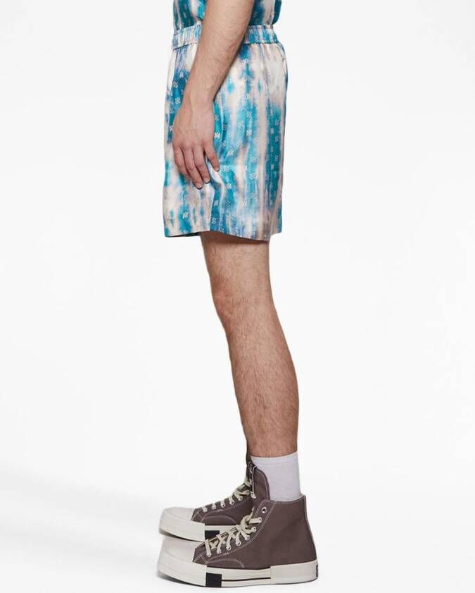 AMIRI Shorts met monogram Blauw