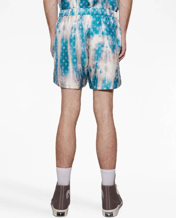 AMIRI Shorts met monogram Blauw