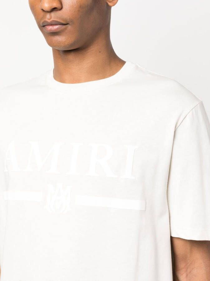 AMIRI T-shirt met logoprint Beige