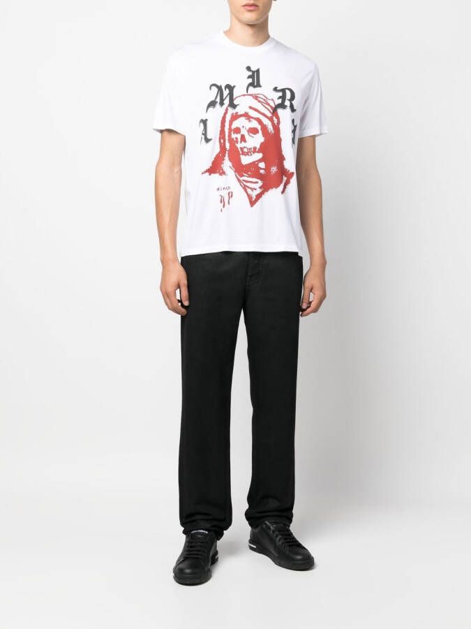 AMIRI T-shirt met logoprint Wit