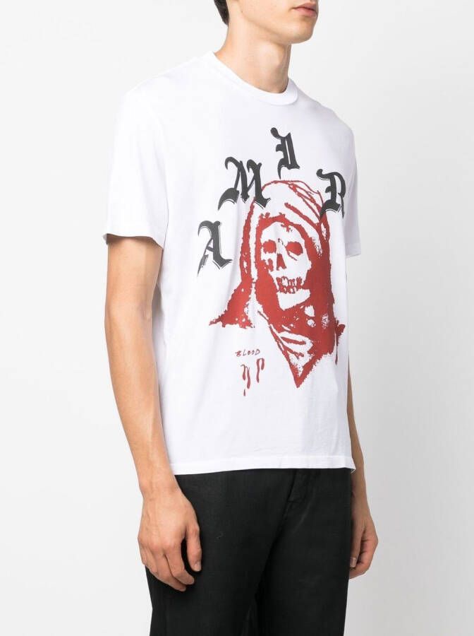 AMIRI T-shirt met logoprint Wit