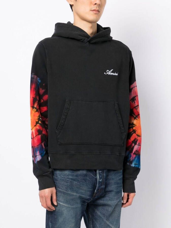 AMIRI Hoodie met geborduurd logo Zwart