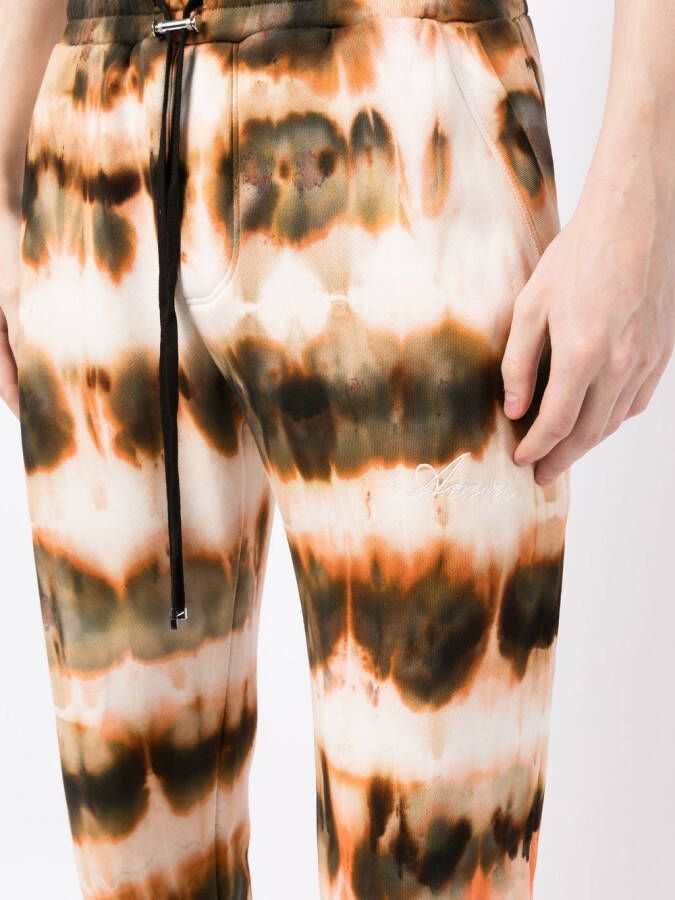 AMIRI Trainingsbroek met tie-dye print Bruin