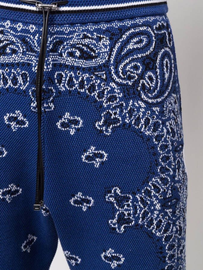 AMIRI Trainingsbroek met bandanaprint Blauw