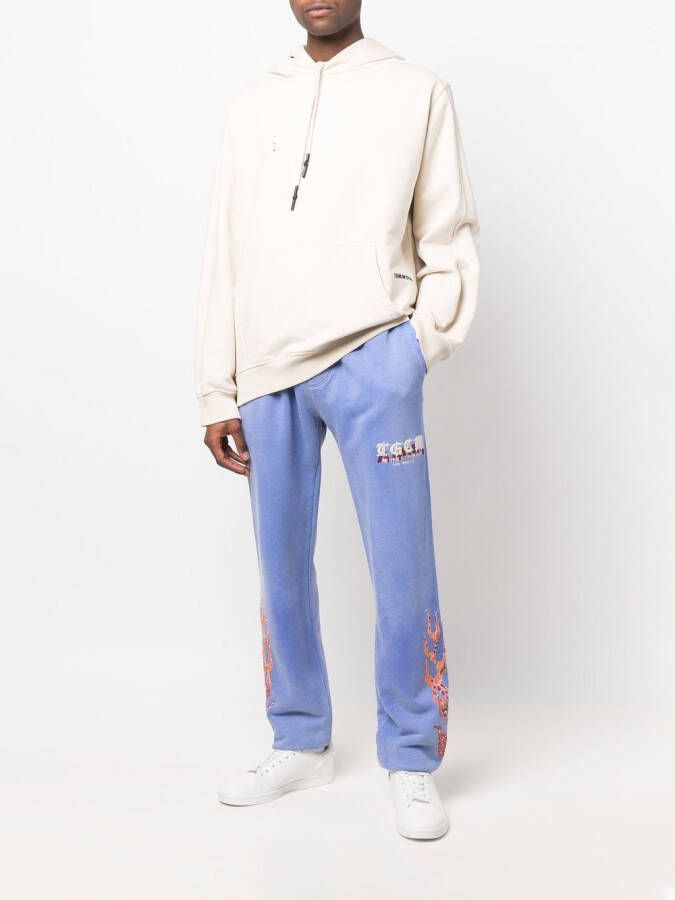 AMIRI Trainingsbroek verfraaid met vlammen Blauw