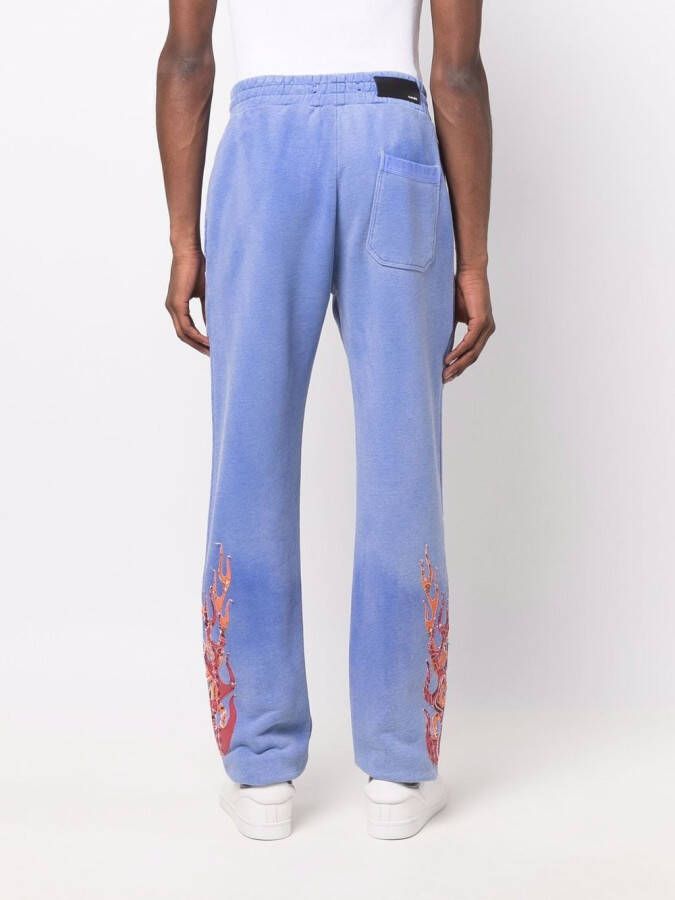AMIRI Trainingsbroek verfraaid met vlammen Blauw