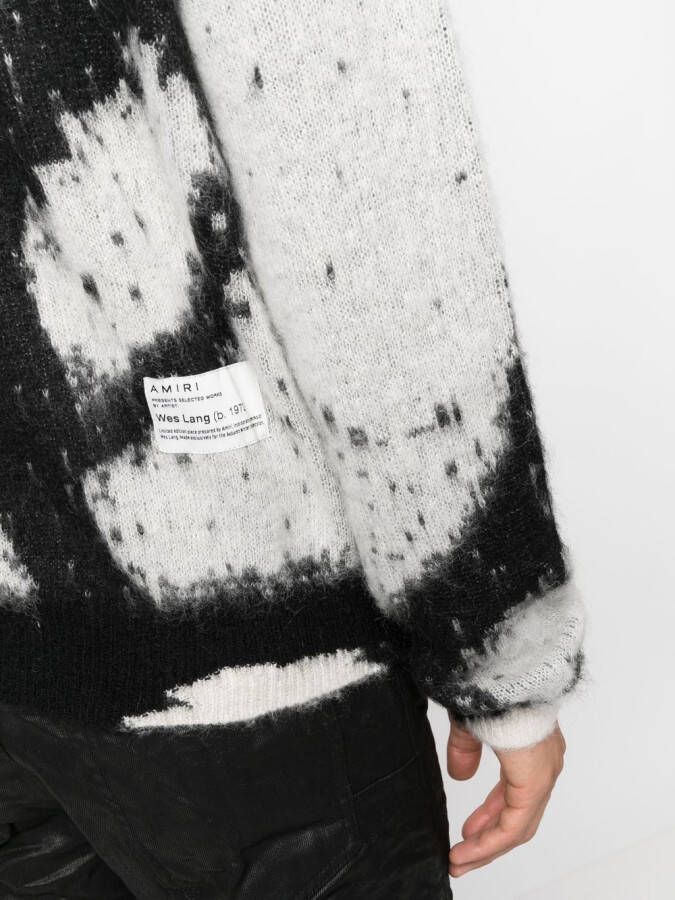 AMIRI Trui met doodskoppatroon Zwart