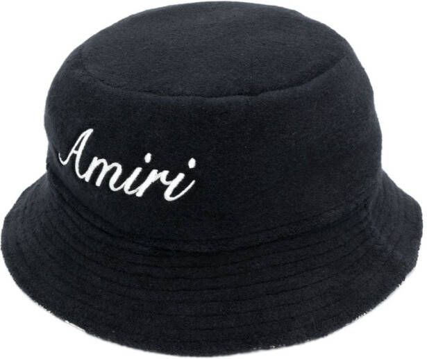 AMIRI Vissershoed met geborduurd logo Zwart