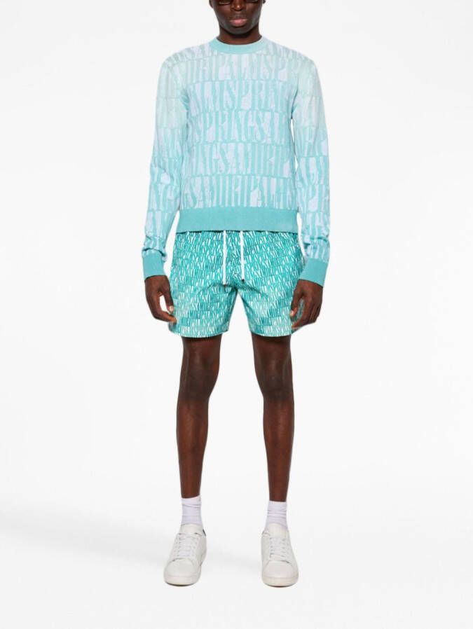 AMIRI x The Webster trui met print Groen