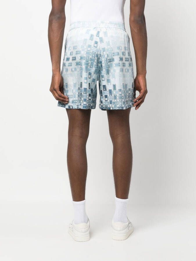 AMIRI Zijden shorts Blauw