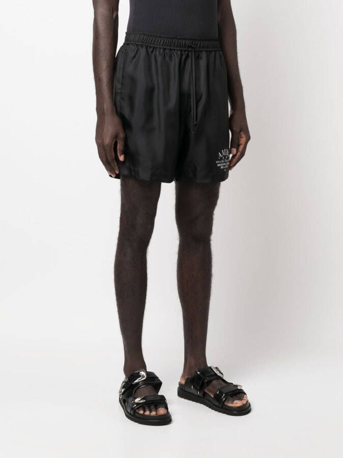AMIRI Zijden shorts Zwart