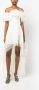 Ana Radu floral-appliqué organza layered dress Wit - Thumbnail 2