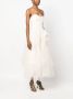 Ana Radu floral-appliqué organza midi dress Wit - Thumbnail 3