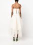 Ana Radu floral-appliqué organza midi dress Wit - Thumbnail 4