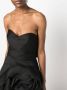 Ana Radu floral-appliqué organza midi dress Zwart - Thumbnail 5
