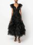 Ana Radu fully-ruffled maxi dress Zwart - Thumbnail 2