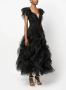 Ana Radu fully-ruffled maxi dress Zwart - Thumbnail 3