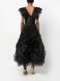 Ana Radu fully-ruffled maxi dress Zwart - Thumbnail 4