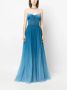 Ana Radu gradient-effect organza maxi dress Blauw - Thumbnail 2