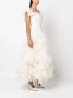 Ana Radu Maxi-jurk met ruches Wit - Thumbnail 3