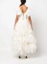 Ana Radu Maxi-jurk met ruches Wit - Thumbnail 4