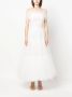 Ana Radu off-shoulder fluted maxi dress Wit - Thumbnail 2