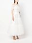 Ana Radu off-shoulder fluted maxi dress Wit - Thumbnail 3