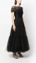 Ana Radu off-shoulder fluted maxi dress Zwart - Thumbnail 3