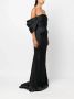 Ana Radu Off-shoulder maxi-jurk Zwart - Thumbnail 3