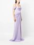 Ana Radu off-shoulder satin maxi dress Paars - Thumbnail 3