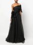 Ana Radu one-shoulder draped maxi dress Zwart - Thumbnail 2