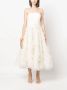 Ana Radu ruffled corset-style midi dress Wit - Thumbnail 2