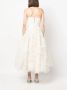 Ana Radu ruffled corset-style midi dress Wit - Thumbnail 4