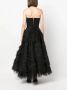 Ana Radu ruffled corset-style midi dress Zwart - Thumbnail 4