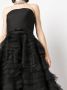 Ana Radu ruffled corset-style midi dress Zwart - Thumbnail 5