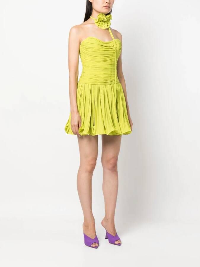 Ana Radu Strapless mini-jurk Groen