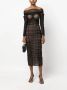 Ana Radu strapless ruched midi dress Zwart - Thumbnail 2